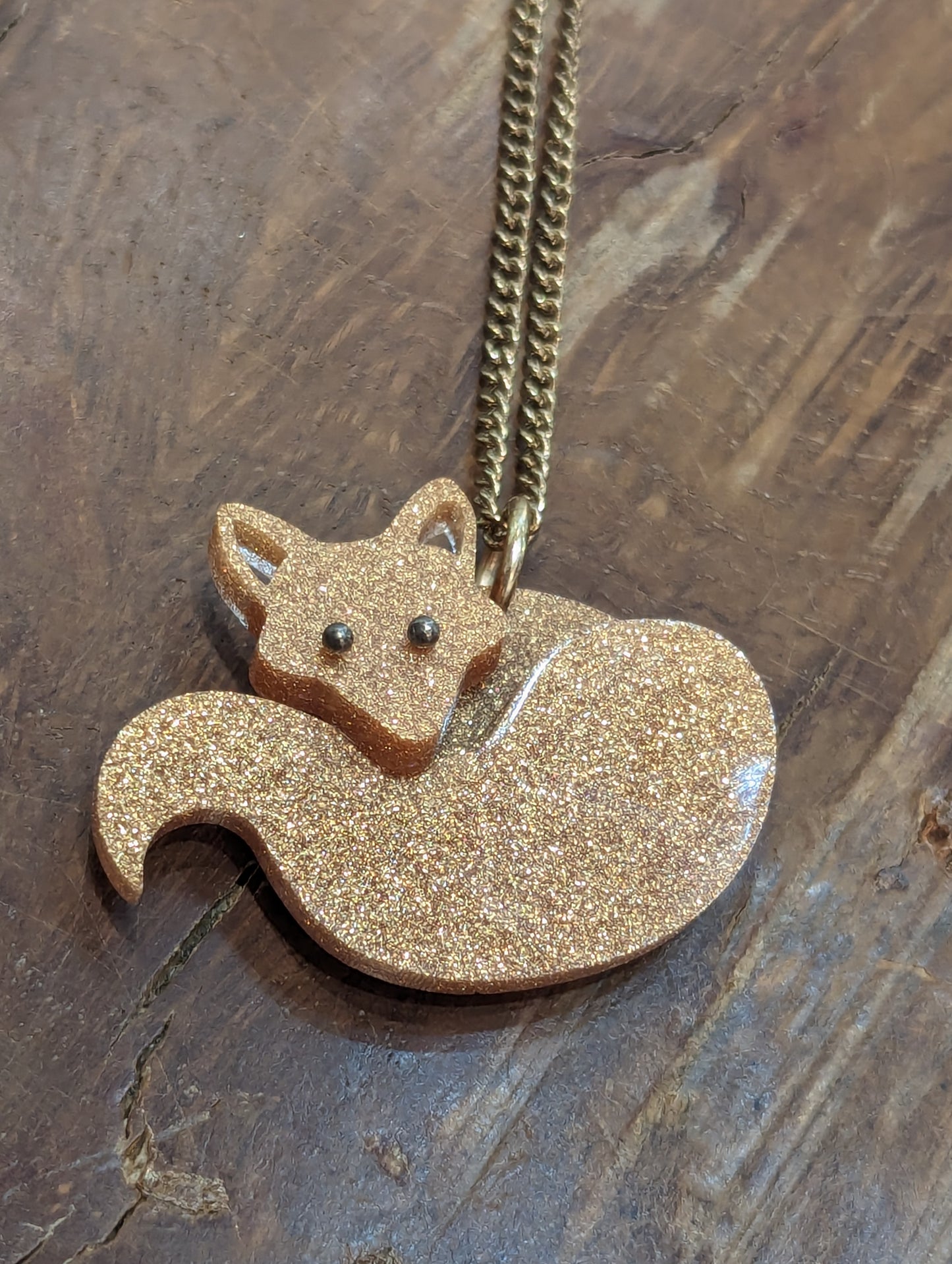 Tatty Devine - Sparkly Fox Pendant