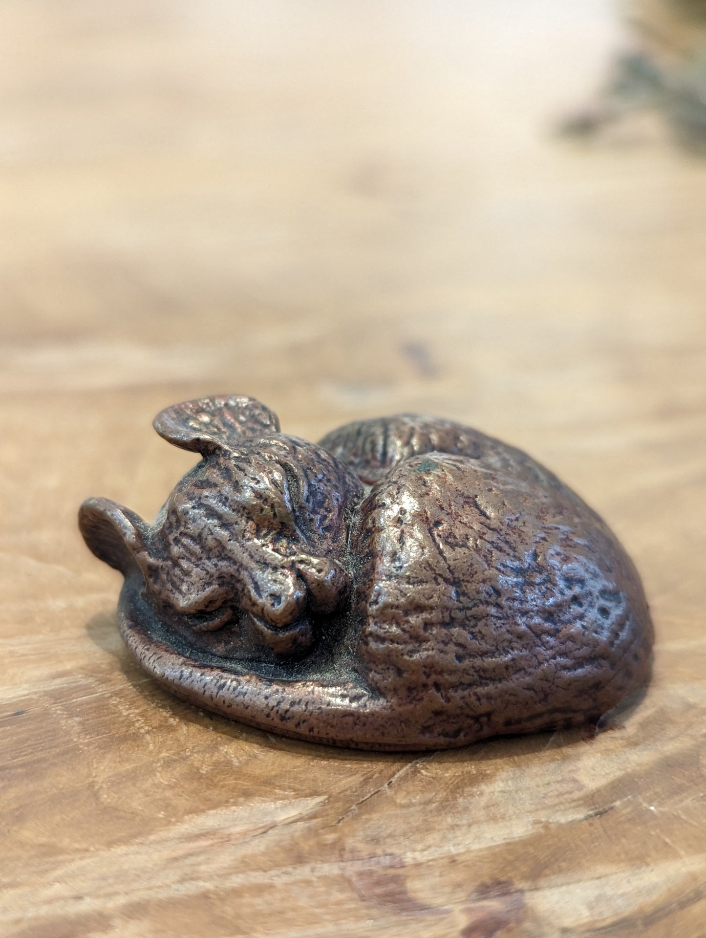 David Meredith Studios - Bonsai Bronze Sleeping Mouse