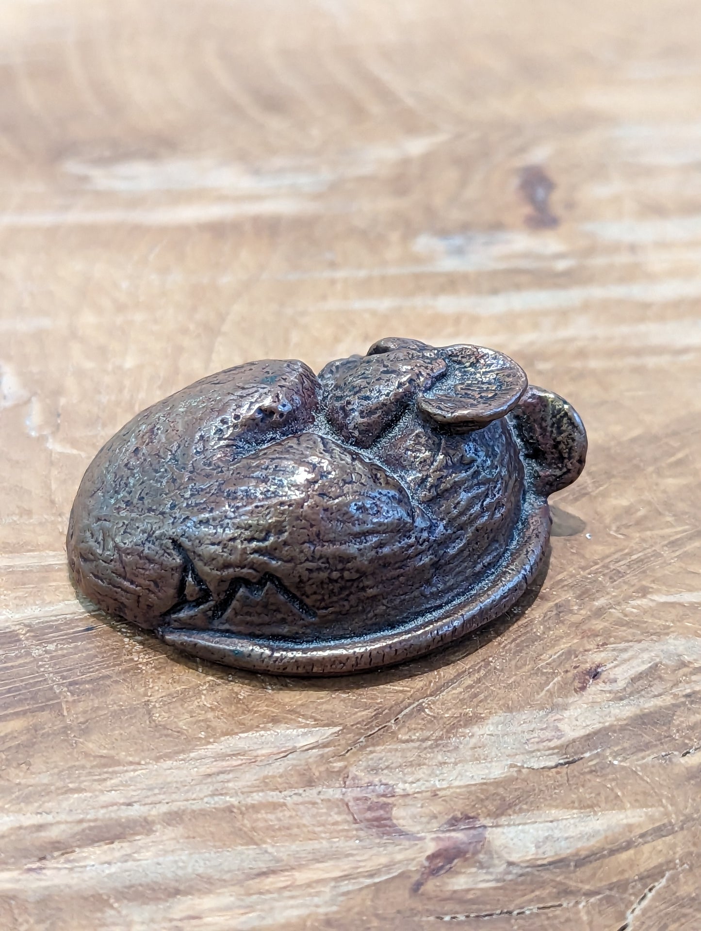 David Meredith Studios - Bonsai Bronze Sleeping Mouse