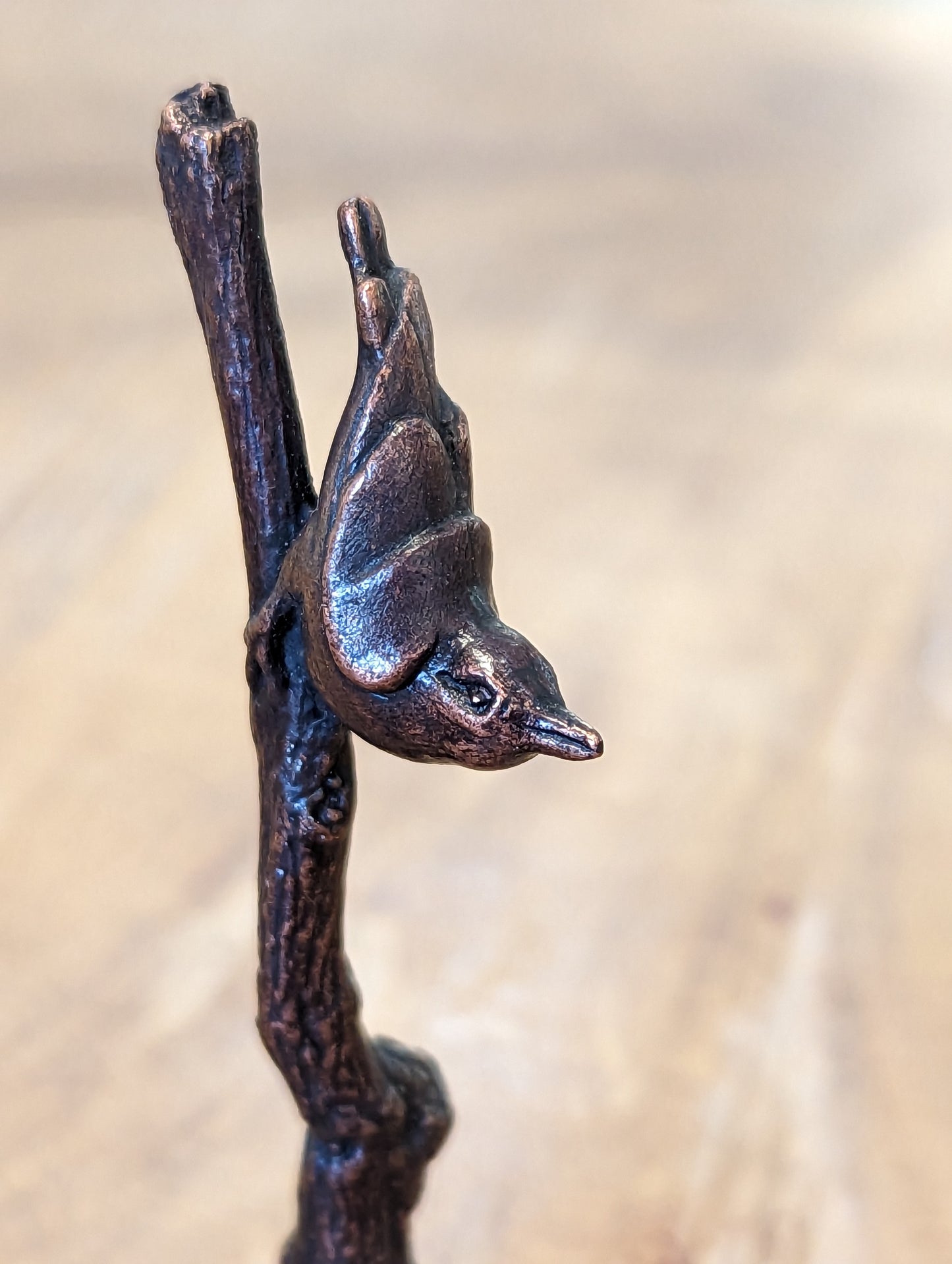 David Meredith Studios - Bonsai Bronze Nuthatch