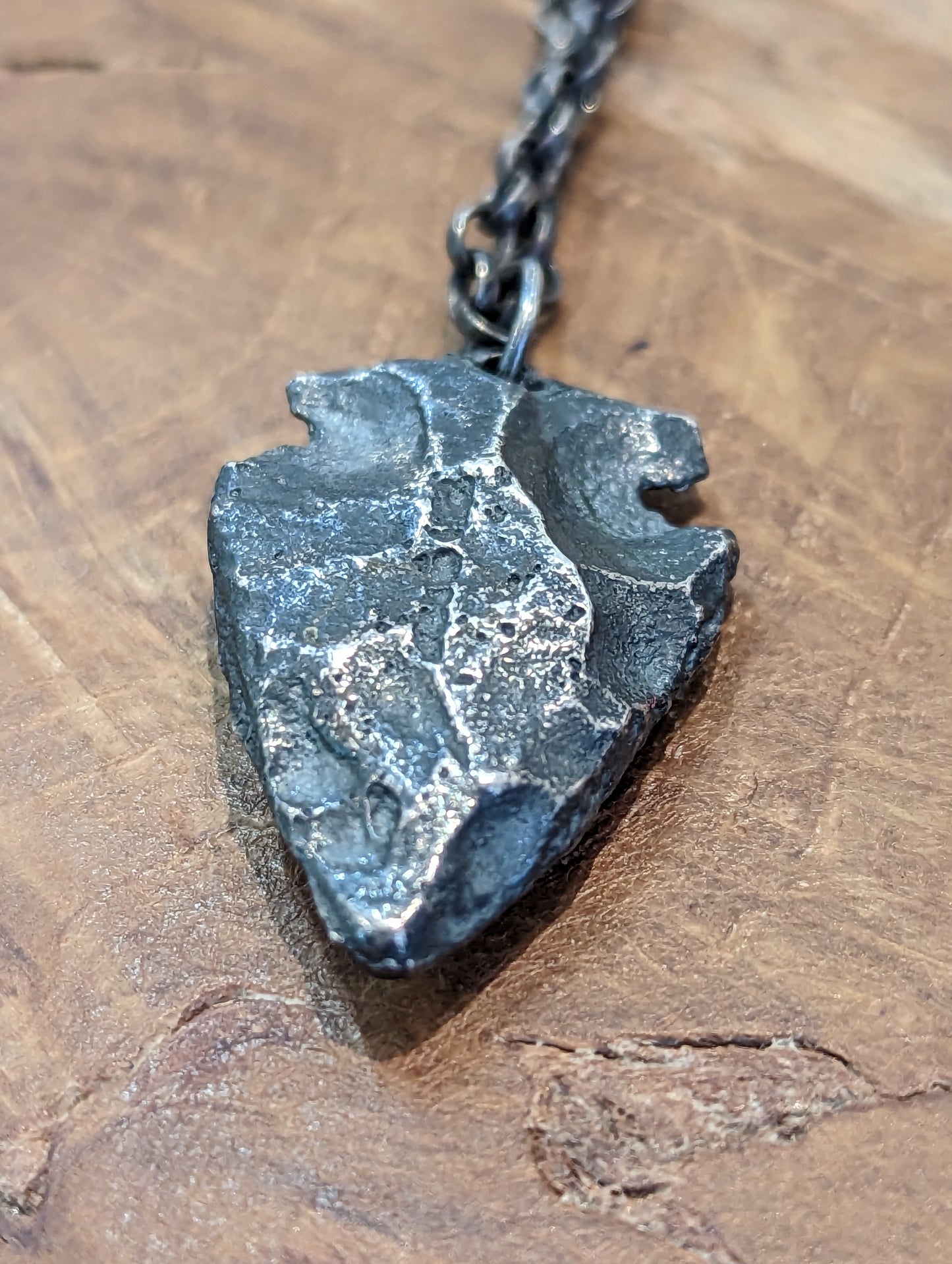 Karen Daye-Hutchinson - Oxidised Silver and Gold Arrow Pendant