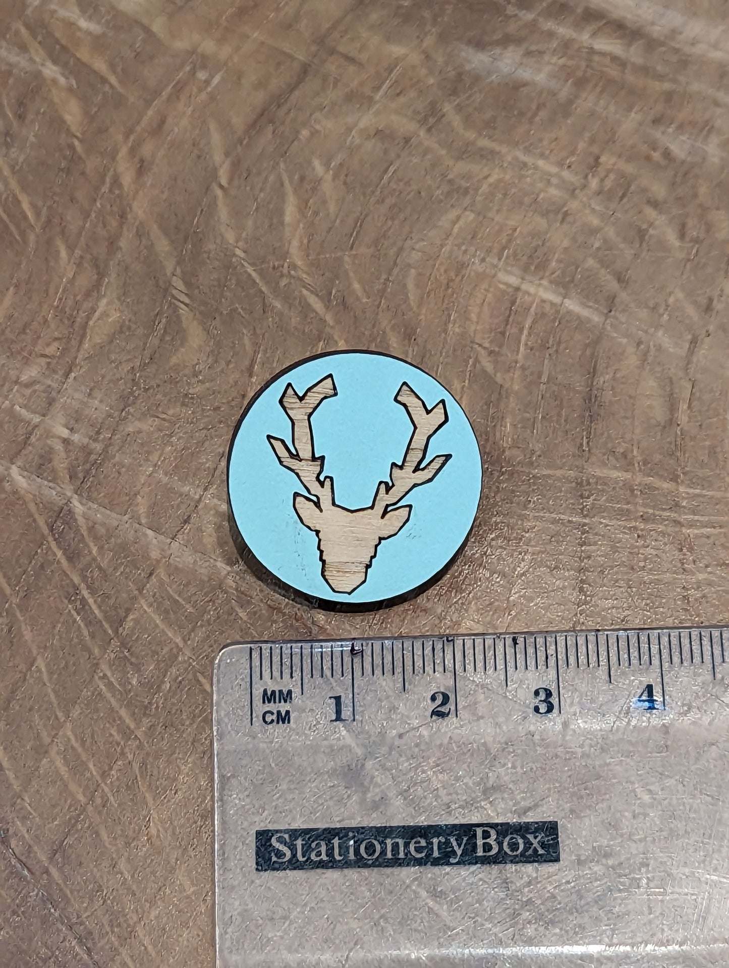 Lucy Alice - Wooden Stag Brooch