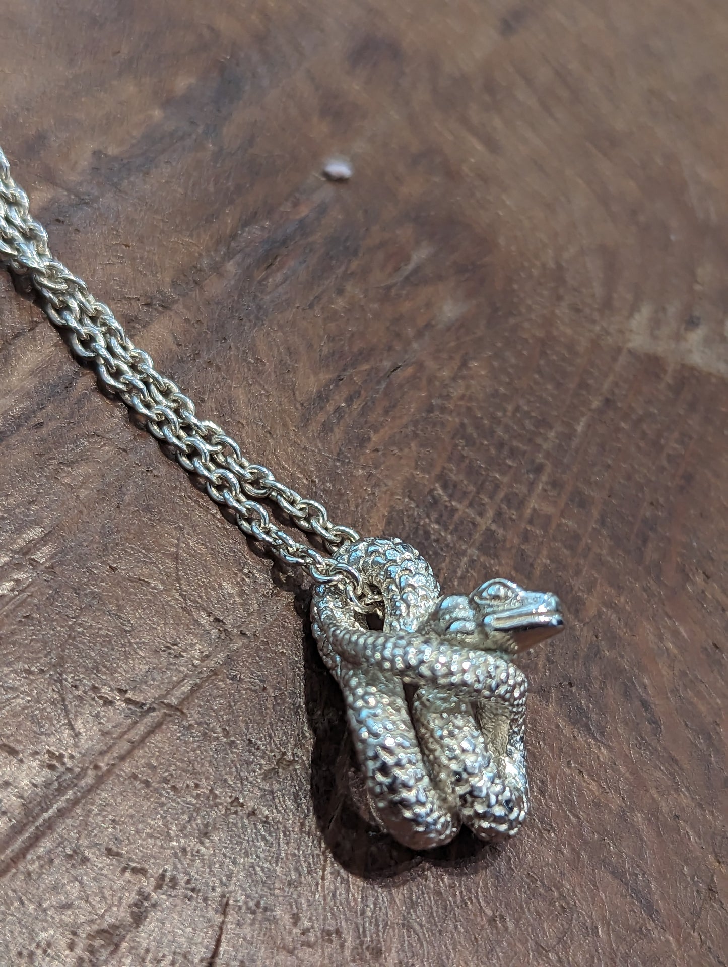 Simon Harrison -  Silver Snake Pendant