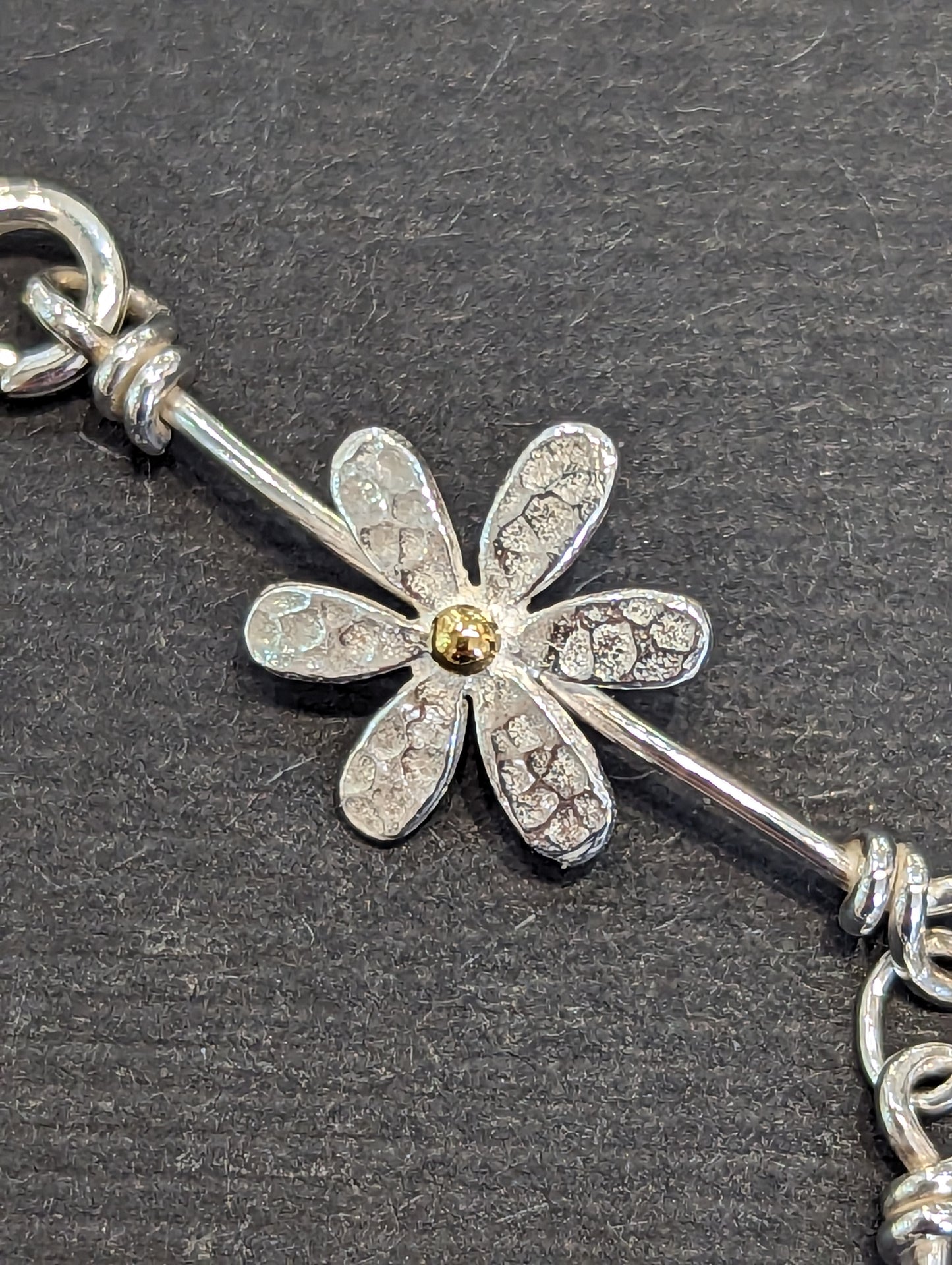 Peter Kibbles - Silver Daisy Bracelet